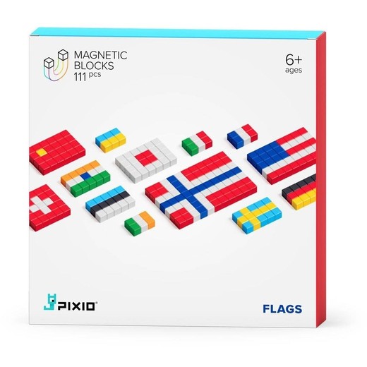 okładka Klocki Pixio 111 Flags książka