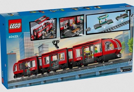 okładka LEGO(R) CITY 60423 Tramwaj miejski ze stacją książka