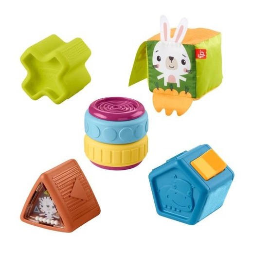 okładka Fisher Price Klocki sensoryczne książka