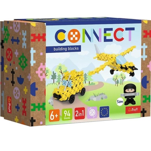 okładka Klocki Connect - Awionetka / Samochód S TREFL książka
