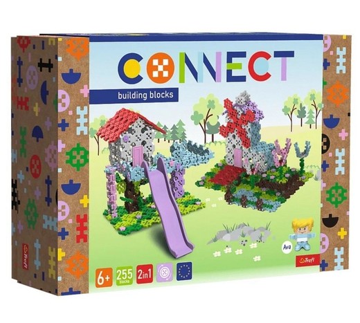 okładka Klocki Connect - Domek na drzewie / Wiatrak L TREF książka