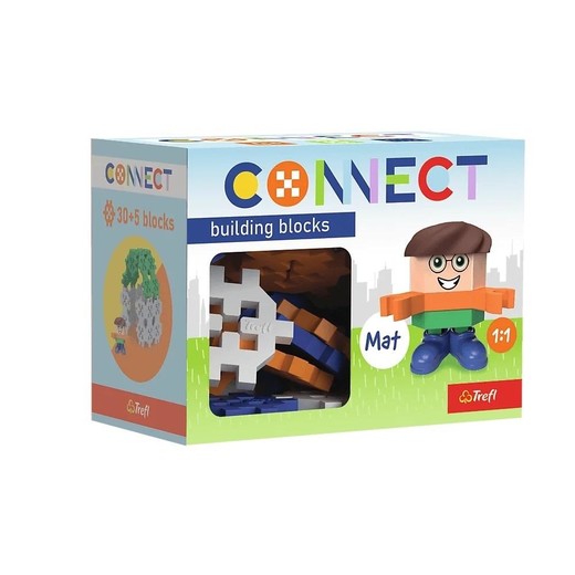 okładka Klocki Connect - Pocket 30 Boy: Mat TREFL książka