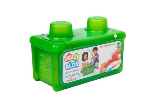 okładka Jelly Blox klocki Storage Box książka