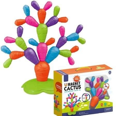 okładka Klocki magnetyczne XXL kaktus 31el książka