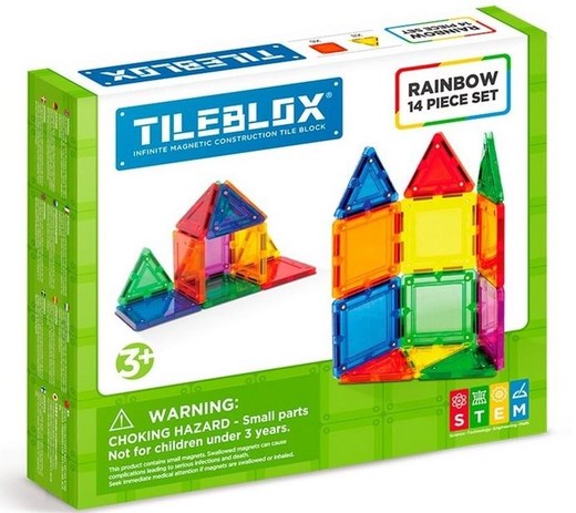 okładka Tileblox zestaw tęczowy 14el książka