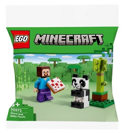 okładka LEGO(R) MINECRAFT 30672 Steve i mala panda książka
