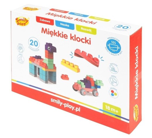 okładka Klocki miękkie 20el książka