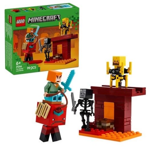 okładka LEGO(R) MINECRAFT 21266 Bitwa na moście Netheru książka