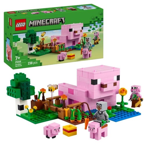 okładka LEGO(R) MINECRAFT 21268 Dom prosiaczka książka