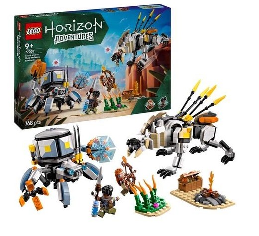 okładka LEGO(R) HORIZON 77037 Aloy i Varl kontra krabołaz książka