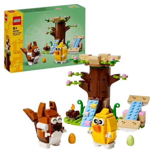 okładka LEGO(R) ICONIC 40709 Wiosenny plac zabaw dla zwierz książka