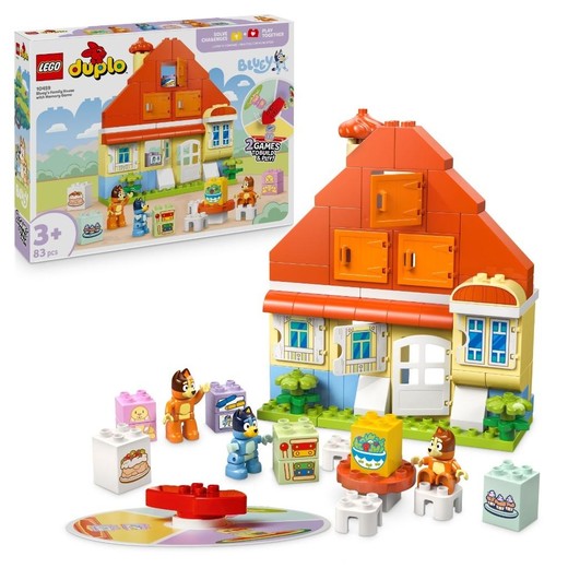 okładka LEGO(R) DUPLO 10459 Dom rodzinny Blue z grą pamięc książka