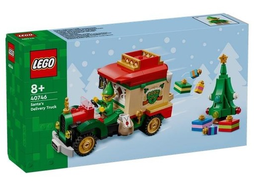 okładka LEGO(R) ICONIC 40746 Ciężarówka świętego mikołaja książka
