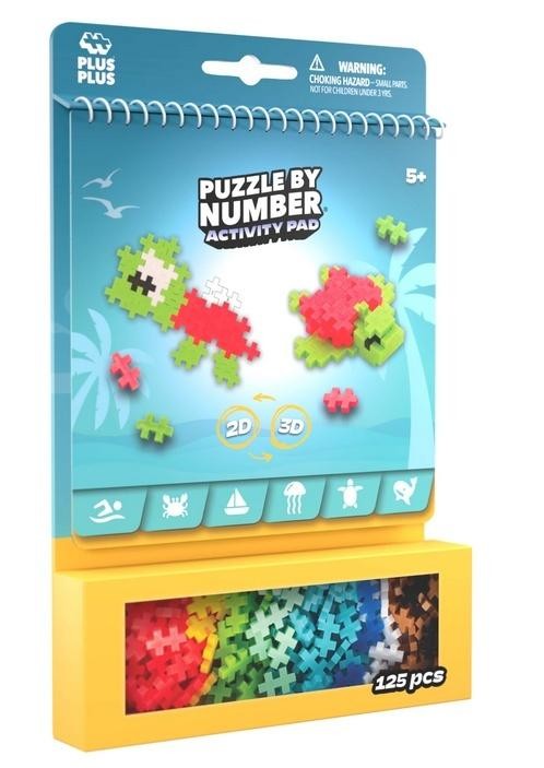 okładka Puzzle By Number Activity Pad Morski 125el książka