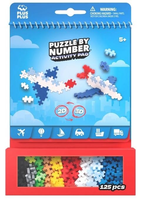 okładka Puzzle By Number Activity Pad Transport 125el książka