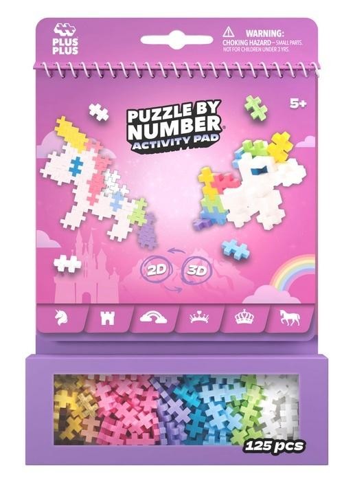 okładka Puzzle By Number Activity Pad Bajkowy 125el książka