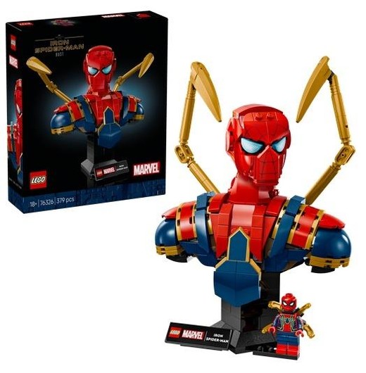 okładka LEGO(R) SUPER HEROES 76326 Popiersie Iron Spider-Man książka