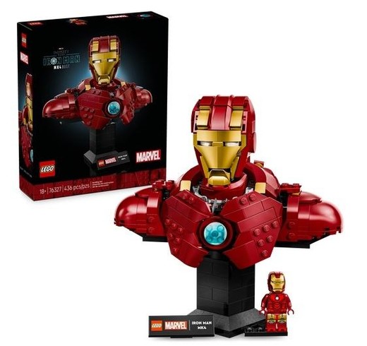 okładka LEGO(R) SUPER HEROES 76327 Popiersie Iron Mana MK4 książka