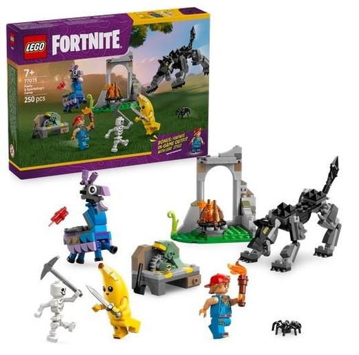 okładka LEGO(R) FORTNITE 77075 Skórek i iskra oraz obóz książka
