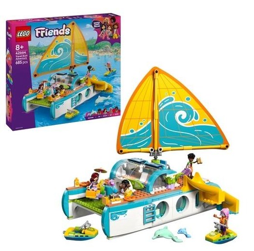 okładka LEGO(R) FRIENDS 42664 Przygoda na łodzi książka