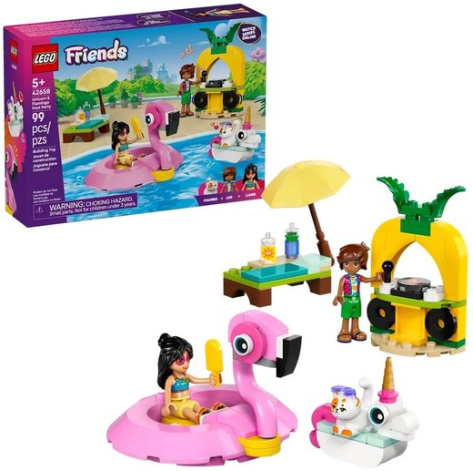 okładka LEGO(R) FRIENDS 42658 Impreza na basenie z jednorożc książka