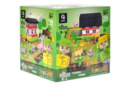 okładka Klocki konstrukcyjne Blocks&Steps Wesoła farma książka