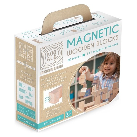 okładka Klocki drewniane Mini Natural 30szt książka