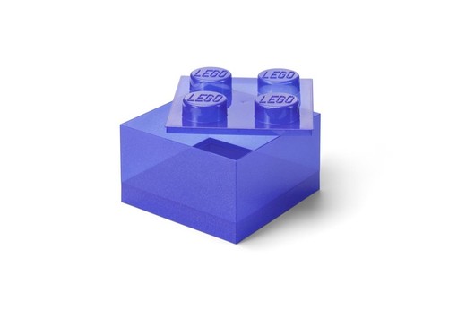 okładka LEGO(R) pojemnik klocek czwórka transparentny fiolet książka