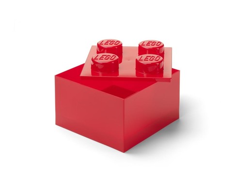 okładka LEGO(R) pojemnik klocek czwórka transparentny czerw. książka