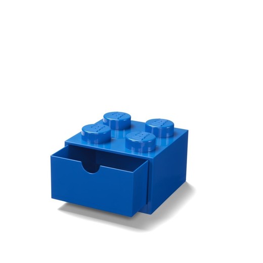 okładka LEGO(R) pojemnik klocek z szufladą czwórka niebieski książka