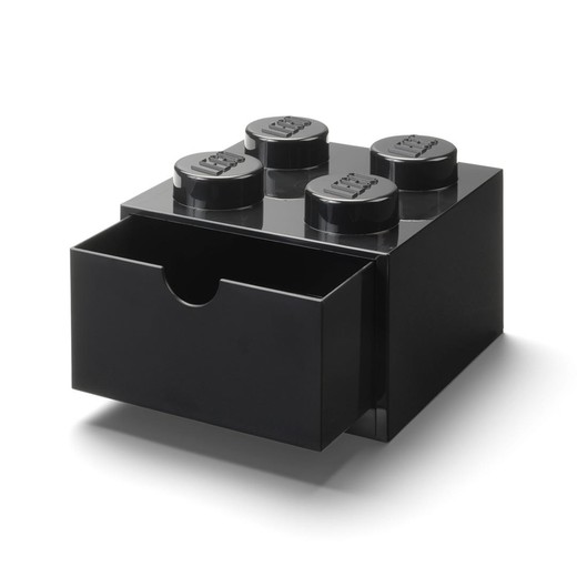 okładka LEGO(R) pojemnik klocek z szufladą czwórka czarny książka
