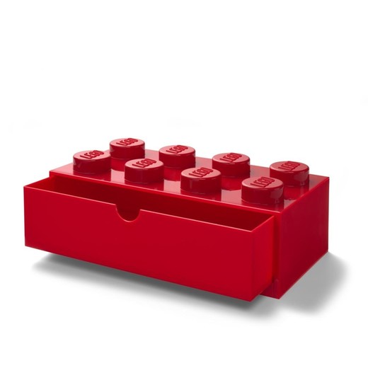 okładka LEGO(R) pojemnik z szufladą klocek ósemka czerwony książka