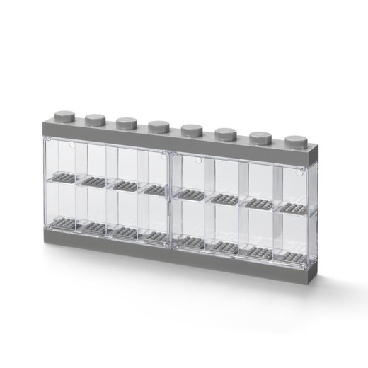 okładka LEGO(R) witrynka na minifigurki 16 szara książka