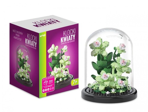 okładka Klocki pod kloszem róże książka