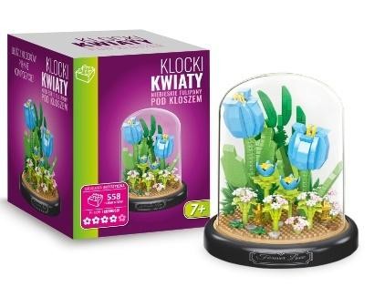 okładka Klocki niebieskie tulipany 558el książka