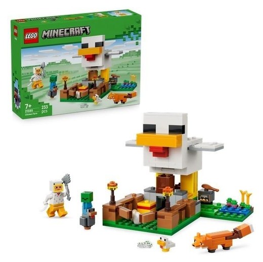 okładka LEGO(R) MINECRAFT 21585 Farma kurczaków książka