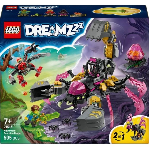 okładka LEGO(R) DREAMZZZ 71513 Koszmarna skorpionowa koparka książka