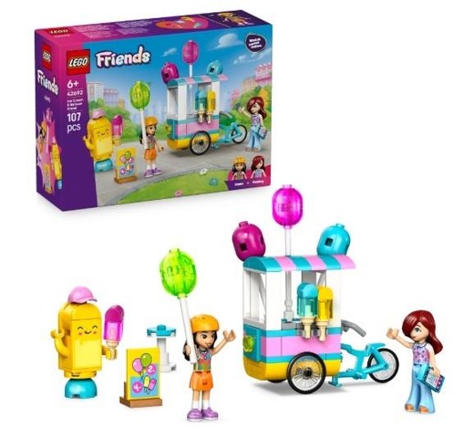 okładka LEGO(R) FRIENDS 42692 Stoisko z lodami i balonami książka
