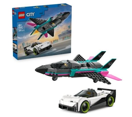 okładka LEGO(R) CITY 60489 Odrzutowiec kontra samochód książka