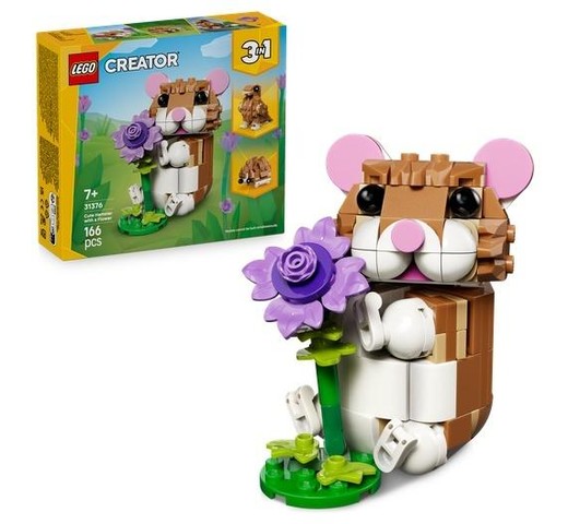 okładka LEGO(R) CREATOR 31376 Uroczy chomik z kwiatkiem książka