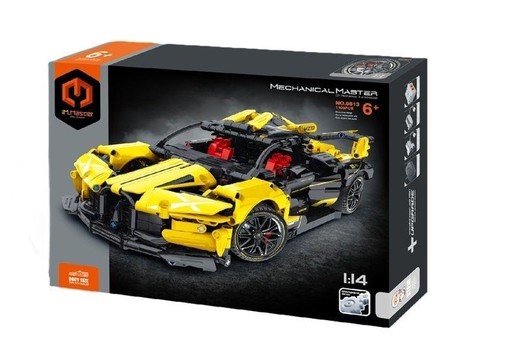 okładka Klocki Model 1:14 Auto żółte 1103el książka