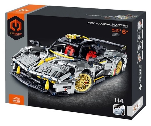 okładka Klocki Model 1:14 Auto srebrne 1237el książka