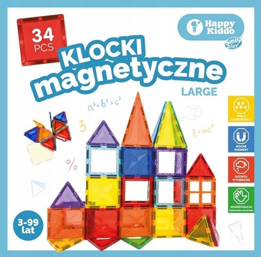 okładka Klocki magntyczne 34el książka