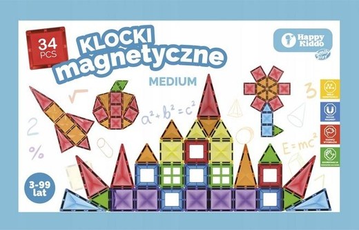 okładka Klocki magntyczne 34el książka