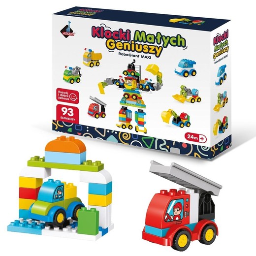 okładka Klocki małych geniuszy robot maxi 93el książka