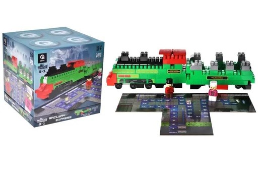 okładka Klocki konstrukcyjne Blocks&Steps Kolejowy ekspres książka