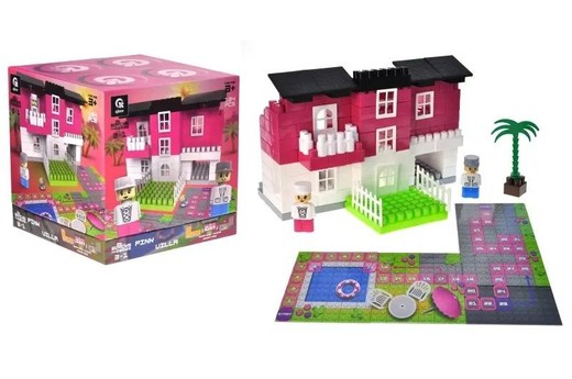 okładka Klocki konstrukcyjne Blocks&Steps Różowa willa książka