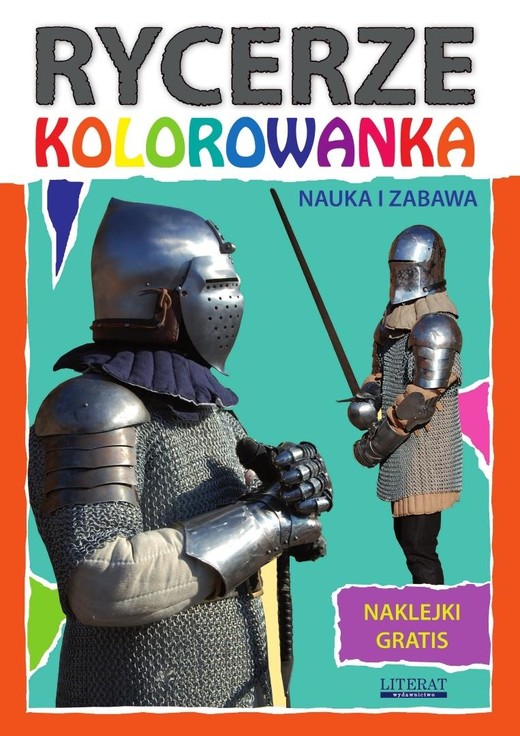 okładka Rycerze. Kolorowanka. Naklejki gratis książka | Beata Guzowska