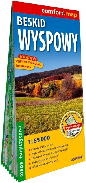 okładka Comfort!map Beskid Wyspowy 1:65 000 mapa w.2026 książka | Praca Zbiorowa
