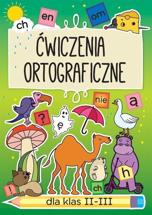 okładka Ćwiczenia ortograficzne dla klas 2-3 Ch, en, om... książka | Beata Guzowska